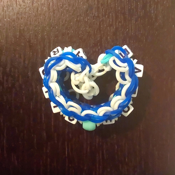 Arctic wolves fan bracelet (ladder with beads) - Picture 1 of 5